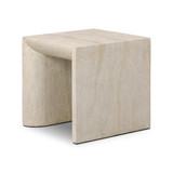 Four Hands Brad End Table - Faux Travertine