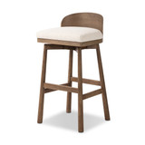 Four Hands Cloris Swivel Bar Stool - Thames Cream