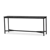 Four Hands Hammered Iron Console Table - Charcoal Marble