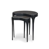 Four Hands Shayla Nesting End Table - Warm Grey Marble
