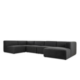 Four Hands Lawndale 5PC Sectional W/ RAFC - Saxon Charcoal