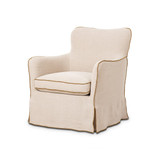 Four Hands Devon Slipcover Swivel Chair - Broadway Dune