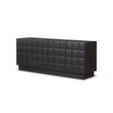 Four Hands Swell Media Console - Dry Black Oak