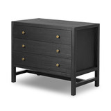 Four Hands Sullivan Nightstand - Brushed Black Acacia Solid