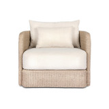 Four Hands Corrigan Outdoor Swivel Chair - Vintage White