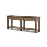 Amber Lewis x Four Hands Bayla Console Table - Weathered Oak