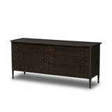 Amber Lewis x Four Hands Franny 6 Drawer Dresser - Espresso Oak Veneer
