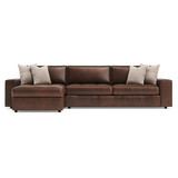 Bernhardt Nest 2-Piece Left Facing Leather Sectional