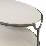 Bernhardt Morello Oval Metal Cocktail Table