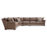 Bernhardt Keirnan 4-Piece Leather Sectional