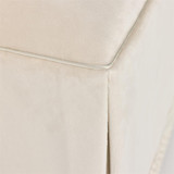 John Richard Chelsea Ottoman - Onyx Bisque