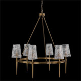 John Richard Coffee Bronze Torch Six-Light Chandelier