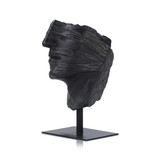John Richard Countenance Sculpture on Iron Base