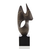 John Richard Umber Flow Sculpture on Marble