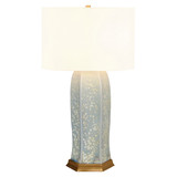Worlds Away Barron Table Lamp - Ocean Reactive Glaze.