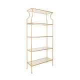 Worlds Away Dorothy Etagere - Gold Leaf