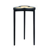 Worlds Away Dylan Cigar Table - Matte Navy Lacquer