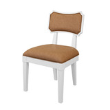 Worlds Away Hayden Dining Chair - Camel Faux Leather