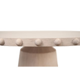 Worlds Away Lucian Dining Table - Round - White Oak