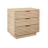 Worlds Away Mateo Side Table - Cerused Oak