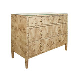 Worlds Away Michelle Chest - Burl Wood