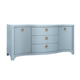 Worlds Away Paulina Buffet - Light Blue Linen