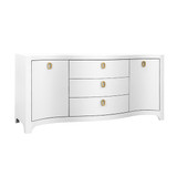 Worlds Away Paulina Buffet - White Linen