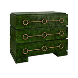 Worlds Away Roderick Chest - Emerald Burl Wood