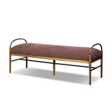 Amber Lewis x Four Hands Demi Accent Bench 60" - Laughlin Plum
