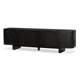 Four Hands Elle Media Console - Worn Black Oak