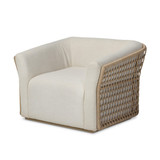 Four Hands Emilian Outdoor Swivel Chair - Vergo Cream
