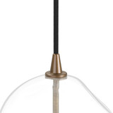 Four Hands Glass Globe 200 Pendant - Heritage Bronze Brass - Organic Glass