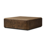 Four Hands Kipp Square Coffee Table - Burnt Bleached Oak Resawn
