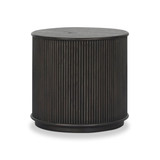 Four Hands Ona End Table - Smoked Black Mindi