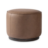 Four Hands Sinclair Round Ottoman - Maestro Cigar