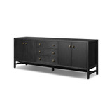 Four Hands Sullivan Media Console - Brushed Black Acacia Solid