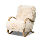 Four Hands Tobin Chair - Champagne Mongolian Fur