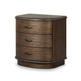 Four Hands Tovae Nightstand - Honed Coffee Marble