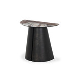 Four Hands Valentina End Table - Textured Smoke and Russet