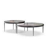 Four Hands Yoko Nesting Set of 2 - Clear Cast Glass