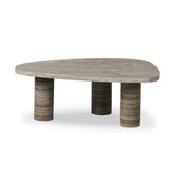 Four Hands Zion Coffee Table - Small Table - Antique White Marble