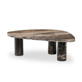 Four Hands Zion Coffee Table - Big Table - Rocky Brown Marble