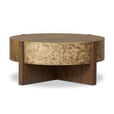 Four Hands Bingham Coffee Table - Antiqued Brass Aluminum