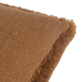Four Hands Finlo Shearling Pillow - Ochre Shearling - 20"x20"