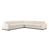 Four Hands Grant 3 PC Sectional W/ Arms - 134" - Crypton Nomad Snow