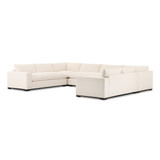 Four Hands Grant 5 PC Sectional W/ Arms - 152" - Crypton Nomad Snow