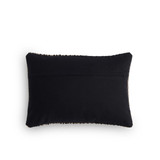 Four Hands Handwoven Stripe Wool Pillow - Black Wool - 14"x20"