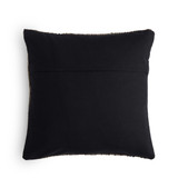 Four Hands Handwoven Stripe Wool Pillow - Black Wool - 20"x20"