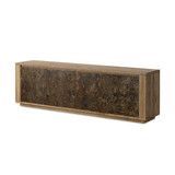 Four Hands Redondo Media Console - Burnt Bleached Oak Resawn