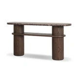 Four Hands Serova Console Table - Dark Honed Emperador Marble